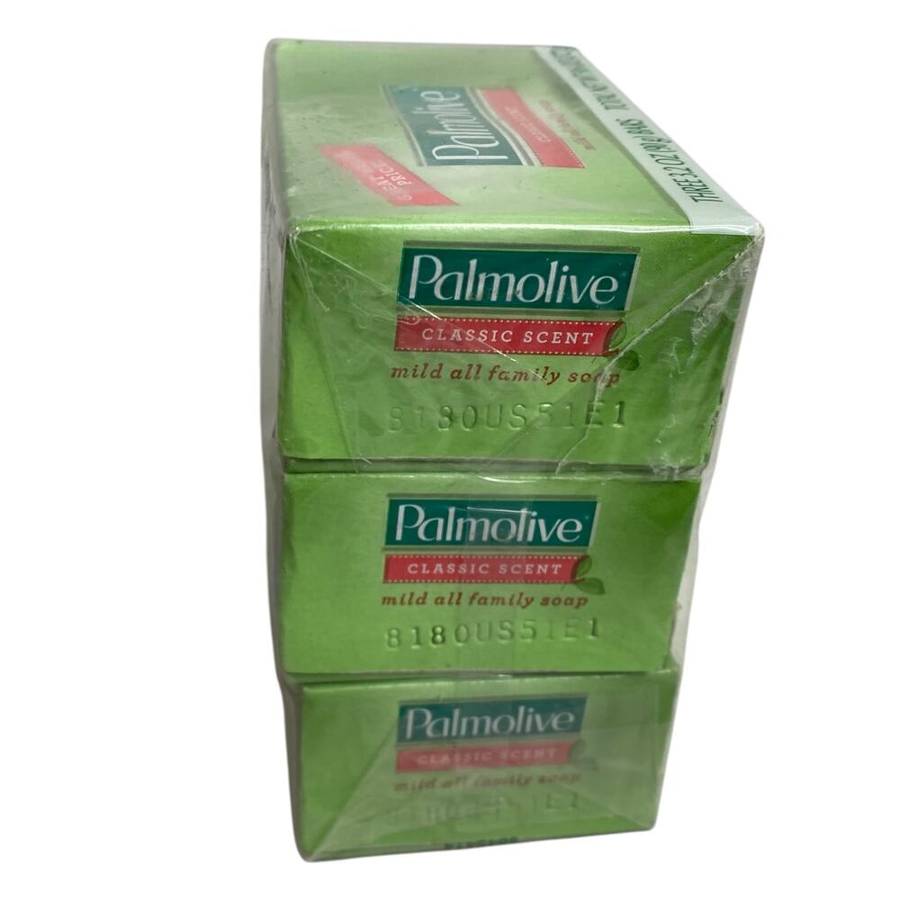 Palmolive 3 Pack Bar Soap Mild All Family 3.2oz. ea. Classic Scent NIB Sealed - Picture 7 of 8